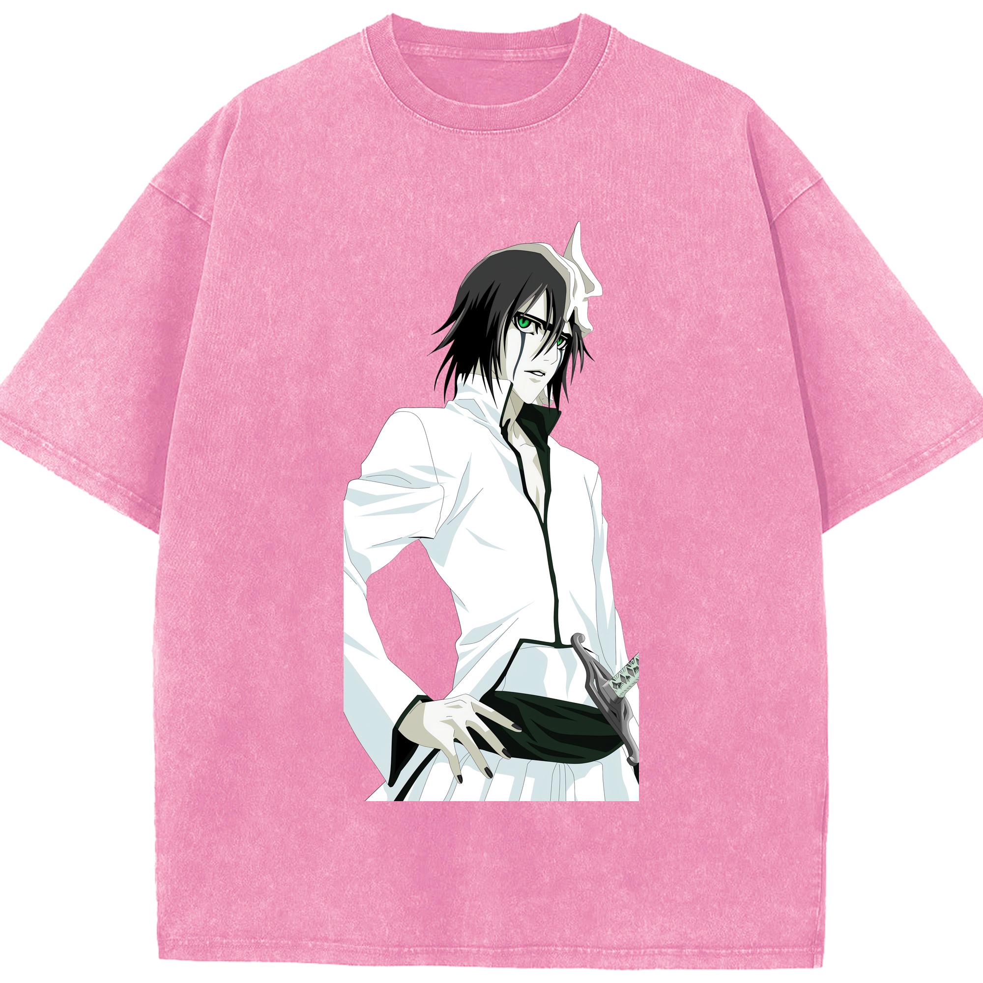 （画像用） ブリーチ ウルキオラ·シファー BLEACH Ulquiorra cifer 綿100% ヴィンテージ風 半袖Tシャツ（フロントプリント）